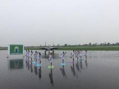 
      
      Gujarat: Indian Army troops perform yoga in Bhuj
      
      