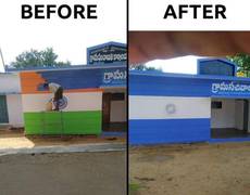 
      
      BJP condemns YSRCP's move to repaint govt buildings with...
      
      