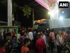 
      
      Bihar: Police van loses control, at least eight injured
      
      