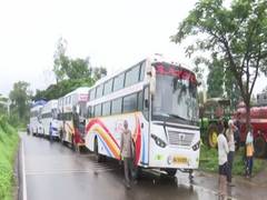 
      
      Maharashtra rains: Around 500 people stranded, buses stuck in...
      
      