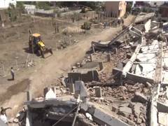 
      
       Illegal building demolished by controlled blast in Bhopal
      
      