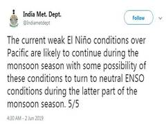 
      
      Severity of heat wave likely to decrease from today onwards: IMD
      
      