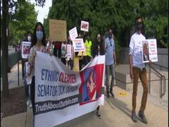 
      
      Indian Immigrants protest new green card rules in Washington
      
      