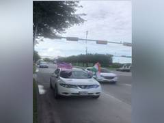 
      
      Car rally organised in Houston to signify India-US friendship...
      
      