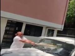 
      
      MNS Corporator vandalises car of official to protest...
      
      