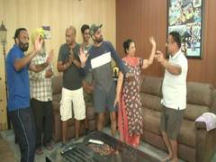 
      
      Family of hockey players celebrate India's bronze medal win...
      
      
