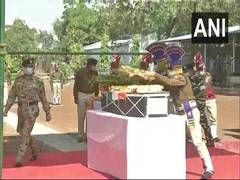 
      
      Wreath laying ceremony of CRPF personnel killed in Naxal...
      
      