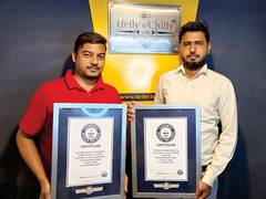 
      
      Two time Guinness World Record holder, Helly and Chilly Cafe...
      
      
