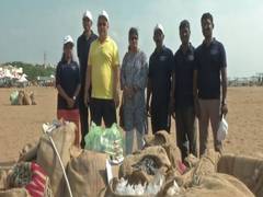 
    Int'l Coastal Clean-up Day: Thousands of volunteers clean up litter at Edward Elliot's Beach in Chennai
    