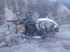 
      
      Army chopper crashes in Jammu, pilots safe
      
      