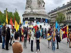 
      
      Asian, African dissidents hold protests in Paris against China
      
      