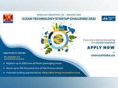 
      
      Hindalco Ind Ltd, Manush Labs launch Cleantech Startup challenge
      
      