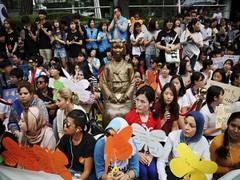 
      
      S Korean court orders Japan to pay damages to WWII sex...
      
      