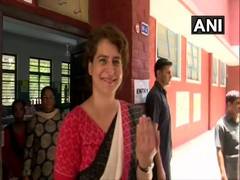 
      
      Sonia Gandhi, daughter Priyanka cast their votes in Delhi
      
      