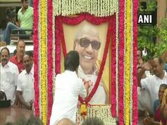 
      
      MK Stalin pays tribute to M Karunanidhi on his 95th birth...
      
      