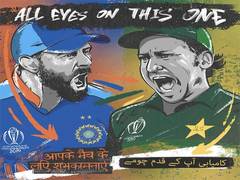 
      
      Rain showers expected during India vs Pakistan World Cup clash
      
      