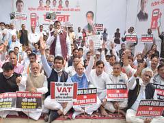 
      
      Delhi Congress stages protest demanding reduction in VAT on...
      
      