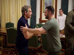 
      
      Zelenskyy meets UNHCR Goodwill Ambassador Ben Stiller
      
      