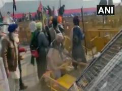 
      
      Tractor rally: Protestors break police barricading at Karnal...
      
      