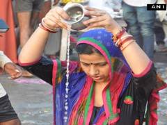 
      
      Solar eclipse: Devotees take dip in Kurukshetra's Brahma Sarovar
      
      
