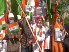 
      
      Dogra front protests with 'Jhanda uncha rahe hamara' slogan...
      
      