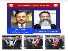 
      
      International Council of Jurists appoints Dr Kishor Navandar 
      
      