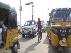 
      
      Hyderabad: BTech student delivers food on cycle to make ends meet
      
      