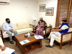 
      
      Assam CM meets Nirmala Sitharaman, Rameswar Teli 
      
      