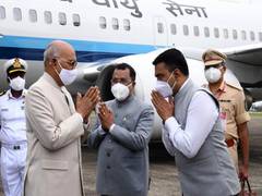 
      
      President Kovind arrives in Goa
      
      