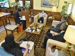 
      
      FS Shringla meets visiting Bangladesh Information Minister,...
      
      