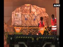 
      
      Consignment of medical equipment from South Korea reaches India
      
      