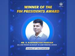 
      
      Odisha CM's aide VK Pandian conferred with FIH Presidents award
      
      