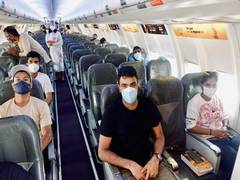 
      
      UK tour: Mithali, Ashwin, Siraj reach Mumbai in charter flight
      
      