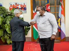 
    Jaishankar calls on Kenyan President Uhuru Kenyatta to discuss bilateral cooperation
    