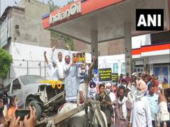
      
      Congress holds nationwide protest against rising fuel prices
      
      