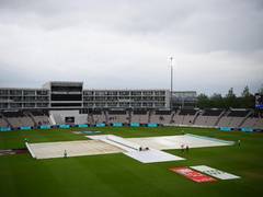 
      
      WTC final, Day Three: Start of play delayed due to wet outfield
      
      