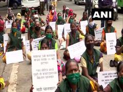 
      
      Maharashtra: Sanitation workers stage protest in Pune...
      
      