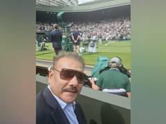
      
      Ravi Shastri in attendance for Djokovic-Berrettini Wimbledon...
      
      