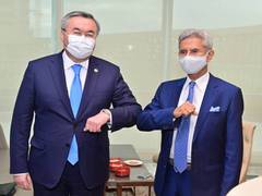 
      
      Jaishankar meets Kazakh counterpart, discusses CICA, COVID...
      
      