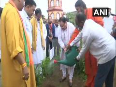 
      
      Nadda offers prayer, plants sapling at Goa's Tapobhumi Math
      
      
