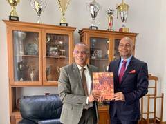 
      
      Indian envoy meets Madagascar defence minister, discusses...
      
      