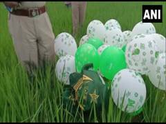 
      
      Balloons with Pakistani flag imprinted on them found in...
      
      