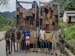 
      
      Smuggling of 4000 Cubic fit timber foiled, 5 apprehended in...
      
      