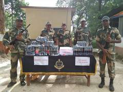 
      
      West Bengal: BSF troops recover 350 bottles of Phensedyl, 180...
      
      