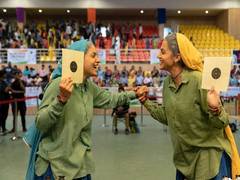 
      
      National Sports Day: Taapsee, Bhumi's athletic still from...
      
      