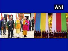 
      
      Mongolian Pres, PM Modi unveils Lord Buddha statue
      
      