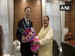 
      
      Chinese ambassador meets JP Nadda
      
      