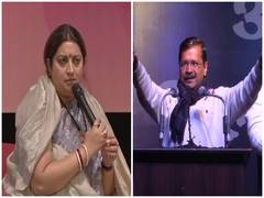 
      
      Irani hits out at Kejriwal over his Tweet on women voters,...
      
      