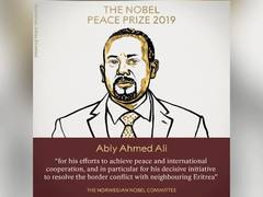 
      
      Ethiopian PM Abiy Ahmed Ali wins 2019 Nobel Peace Prize
      
      