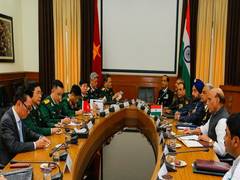 
      
      Rajnath Singh, VPA's Chief of the General Staff hold talks on...
      
      